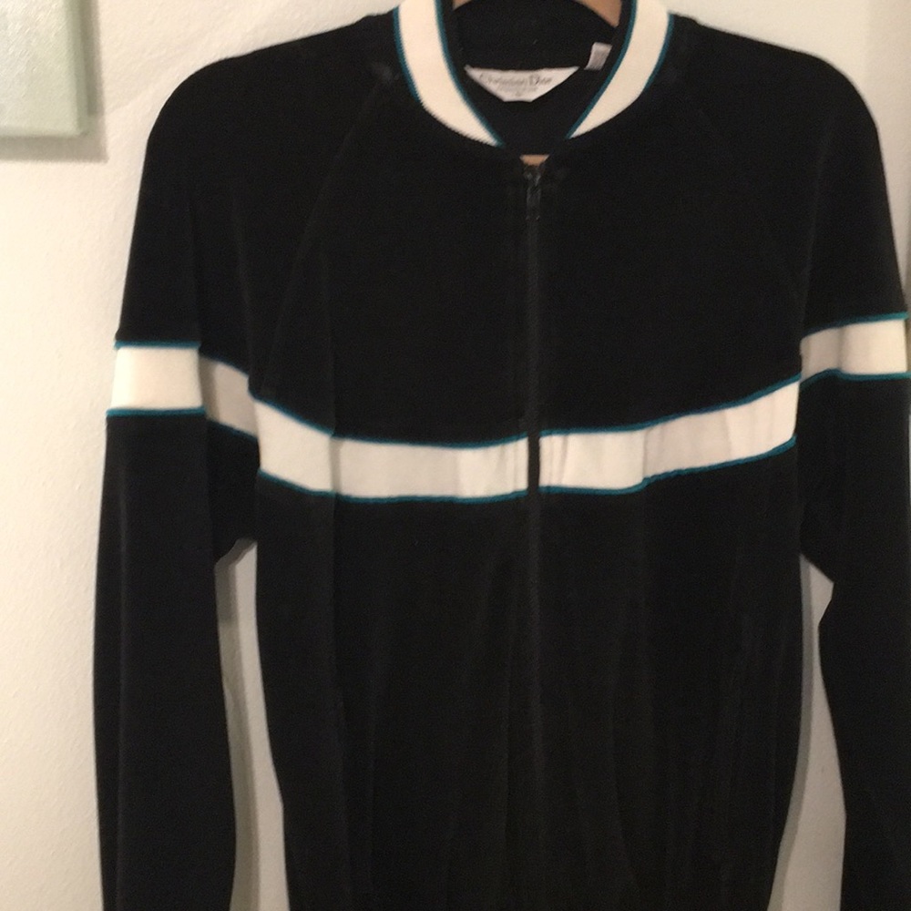 1970s Christian Dior Velveteen Jacket Black